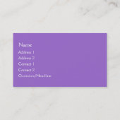 ヴィンテージのペイズリーパターン 名刺 (裏面)