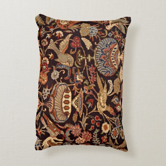 ヴィンテージのペルシャの東洋のトルコのカーペットパターン アクセントクッション (裏面(縦))