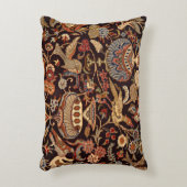 ヴィンテージのペルシャの東洋のトルコのカーペットパターン アクセントクッション (正面(垂直))