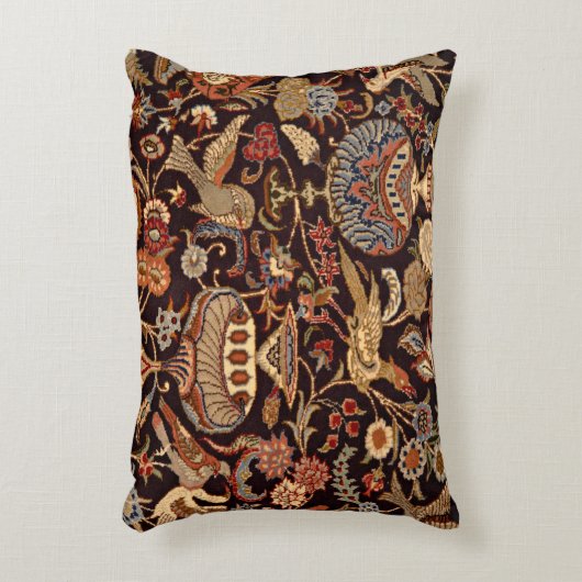 ヴィンテージのペルシャの東洋のトルコのカーペットパターン アクセントクッション (正面(垂直))