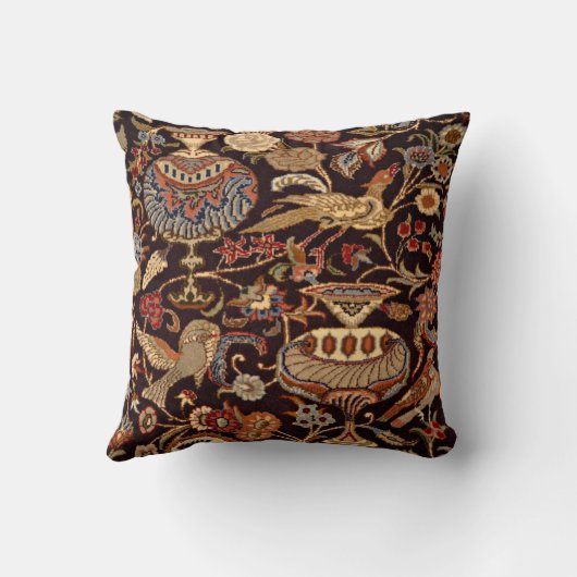 ヴィンテージのペルシャの東洋のトルコのカーペットパターン クッション (裏面)