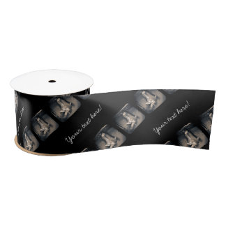 ヴィンテージのホッケーのスケートパターン サテンリボン