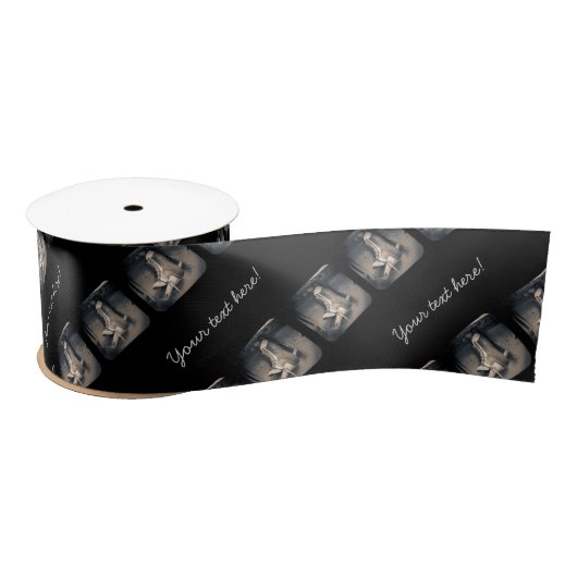 ヴィンテージのホッケーのスケートパターン サテンリボン (リール)