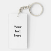 ヴィンテージのホッケーのスケートBW キーホルダー (裏面)