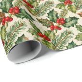 ヴィンテージのホーリー ラッピングペーパー (ロールコーナー)