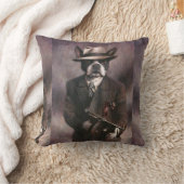 ヴィンテージのボストンテリアのギャングの投球のクッション クッション (ブランケット)