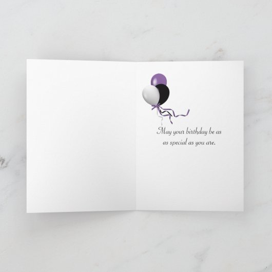 ヴィンテージのボトルの青いアジサイ カード (内部)