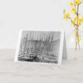 ヴィンテージのボルティモアのスキップジャックのヨット カード (黄色い花)