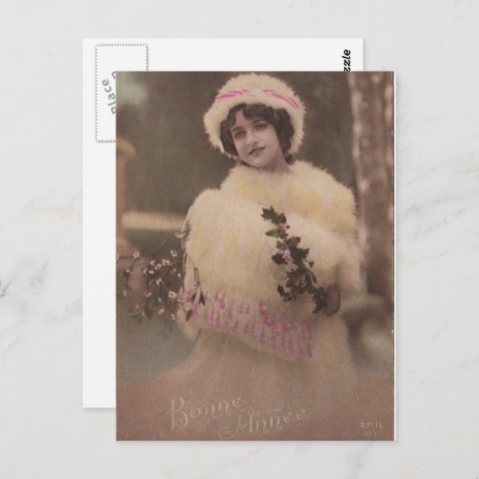 ヴィンテージのボンヌ・アンネ・ウィンター・ポストカード ポストカード (正面/裏面)