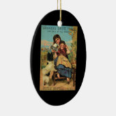 ヴィンテージのボーダーコリーのオーナメント セラミックオーナメント (右)