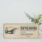 ヴィンテージのポインターの移動発表 招待状 (スタンド正面)