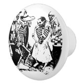 ヴィンテージのポザーダのメキシコ骨組ダンス セラミックノブ (右)