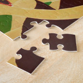 ヴィンテージのポスタースクールチルドレン ジグソーパズル (側面)