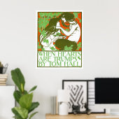 ヴィンテージのポスタープリント:ハートがトランプ ポスター (ホームオフィス)