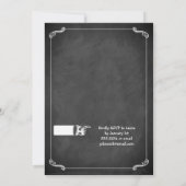 ヴィンテージのポスター及び黒板の結婚式招待状11 招待状 (裏面)