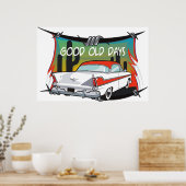 ヴィンテージのポスター1957プリマス・フューリー ポスター (キッチン)