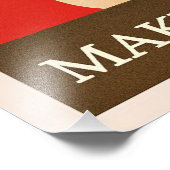 ヴィンテージのポスター – コーヒーは全てをより良くする フォトプリント            (角)