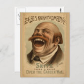 ヴィンテージのポスター：庭の壁の上のSnitz ポストカード (正面/裏面)