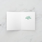 ヴィンテージのポスター 折りたたまれたホリデーカード シーズンカード (内部)