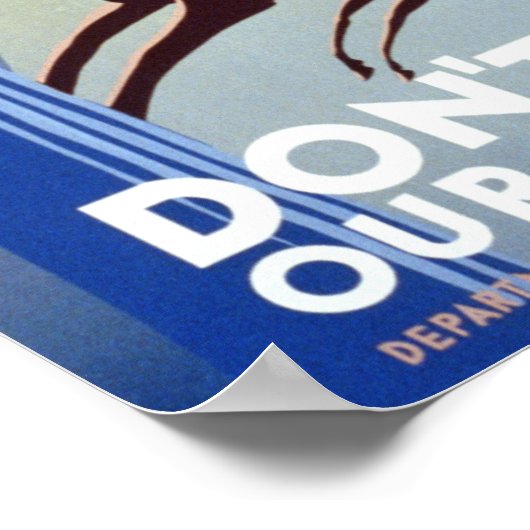 ヴィンテージのポスター – 私たちの野生動物を殺してはいけない ポスター (角)