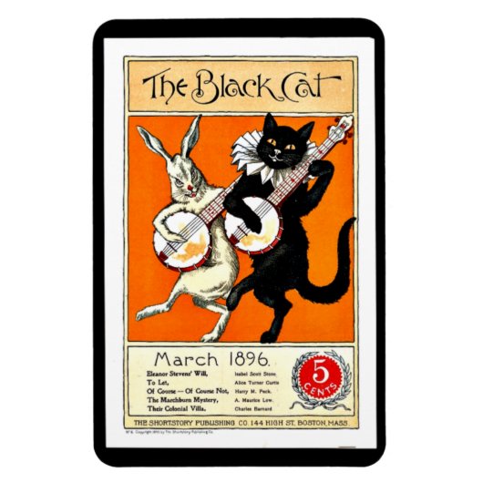 ヴィンテージのポスター：黒猫， 1896 マグネット (縦)