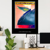 ヴィンテージのポスターEngland And Scotland Rail ポスター (ホームオフィス)