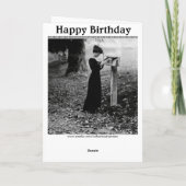 ヴィンテージのポストのハッピーバースデー カード (裏面)