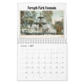 ヴィンテージのポストカードSavannahジョージア カレンダー (1月 2027)