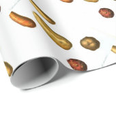 ヴィンテージのポテトの植物のプリント ラッピングペーパー (ロールコーナー)