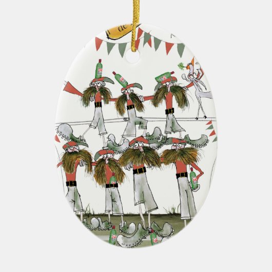 ヴィンテージのポルトガルの防衛 セラミックオーナメント (正面)