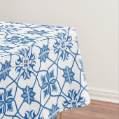 ヴィンテージのポルトガル人のAzulejoのタイルパターン テーブルクロス (インサイチュ)