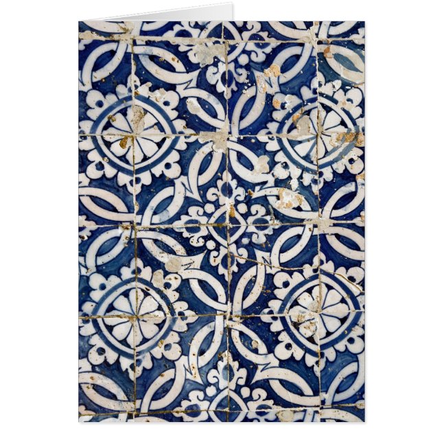 ヴィンテージのポルトガル語Azulejo (正面)