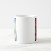 ヴィンテージのポンペイイタリアンな旅行ポスター マグカップ (中央)