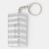 ヴィンテージのマイクロフォンのモノグラムカスタマイズ可能なKeychain キーホルダー (裏面)