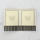 ヴィンテージのマイクロフォンのレコードのパーソナライズなカード カード (内部)