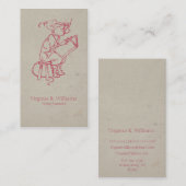 ヴィンテージのマウスの読書 名刺 (正面/裏面)