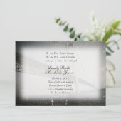 ヴィンテージのマキナック橋の灰色の結婚式招待状 招待状 (スタンド正面)