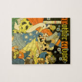 ヴィンテージのマザーグースの絵本を読む子供たち ジグソーパズル (横)