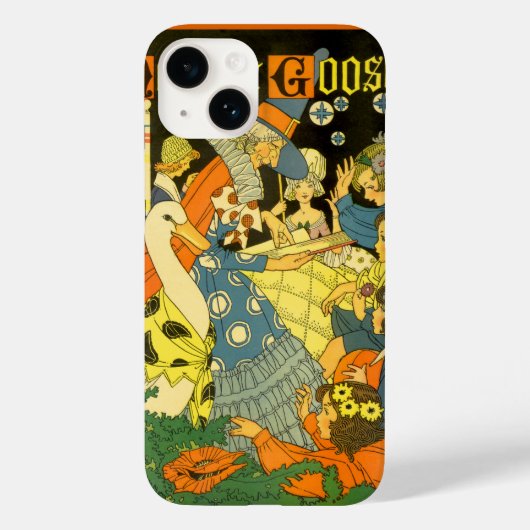 ヴィンテージのマザーグースの絵本 子供たちに読み聞かせ Case-Mate iPhoneケース (裏面)