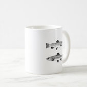 ヴィンテージのマスの芸術 コーヒーマグカップ (正面右)