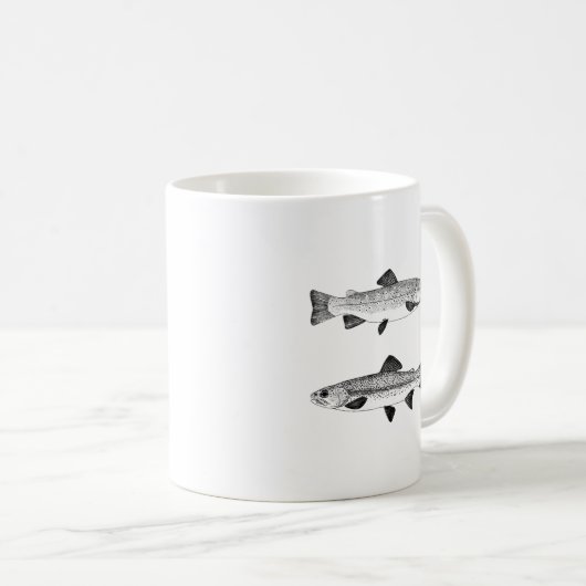 ヴィンテージのマスの芸術 コーヒーマグカップ (正面右)