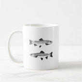 ヴィンテージのマスの芸術 コーヒーマグカップ (左)