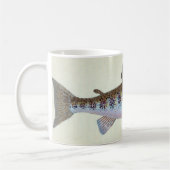 ヴィンテージのマスの魚のマグ コーヒーマグカップ (左)