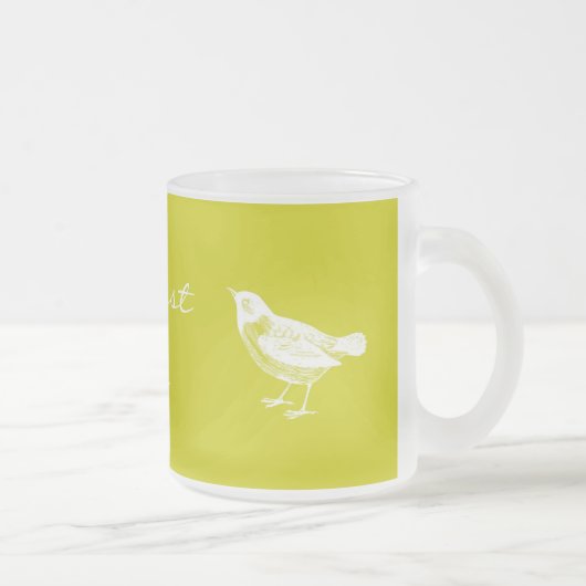 ヴィンテージのマスタードの黄色の世界の最も素晴らしい祖母のマグ フロストグラスマグカップ (右)