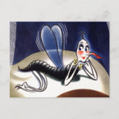 ヴィンテージのマダムマラリアモスキート ポストカード (正面)