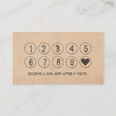 ヴィンテージのマッサージのセラピーの金ゴールドのはすロイヤリティの穿孔器 ロイヤリティカード (裏面)