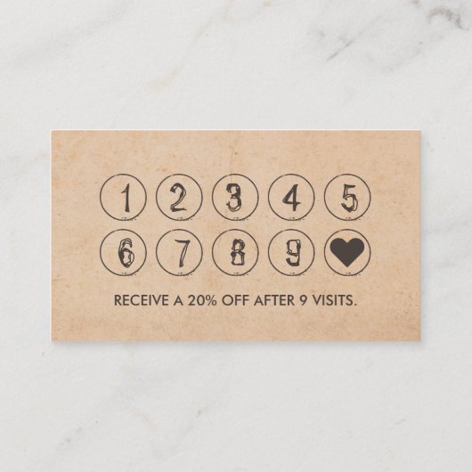 ヴィンテージのマッサージのセラピーの金ゴールドのはすロイヤリティの穿孔器 ロイヤリティカード (裏面)