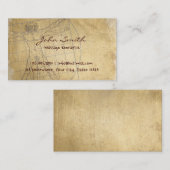 ヴィンテージのマッサージセラピスト 名刺 (正面/裏面)