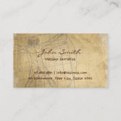 ヴィンテージのマッサージセラピスト 名刺 (正面)