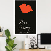 ヴィンテージのマッチボックスカバー(バーサヴォイ) ポスター (ホームオフィス)